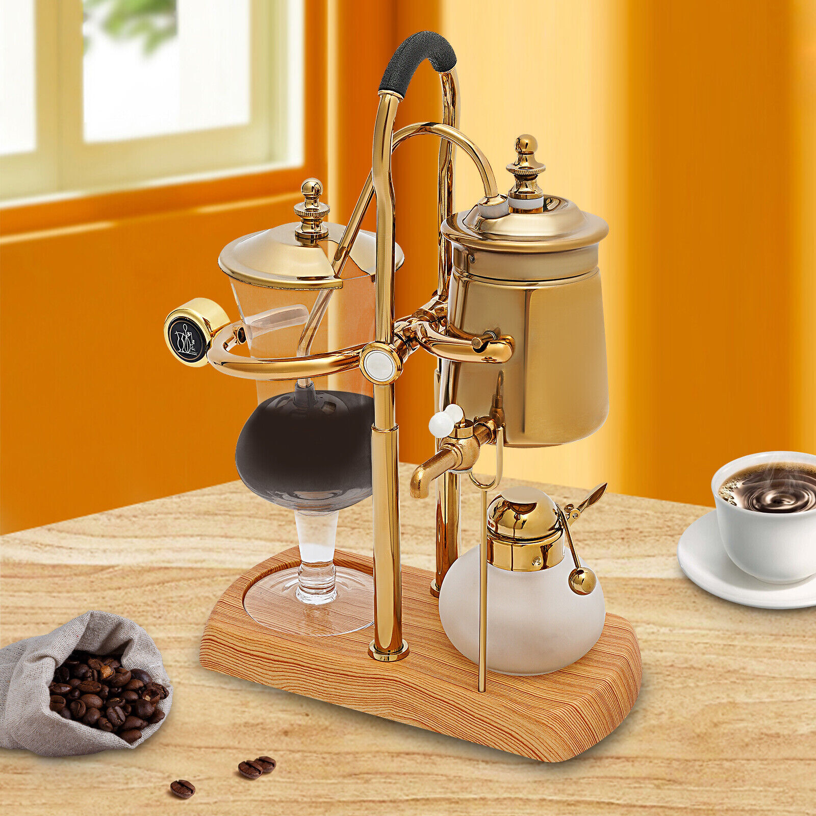 Vintage Coffee Equipment - 400ml 골드 벨기에 왕실 밸런스 사이펀