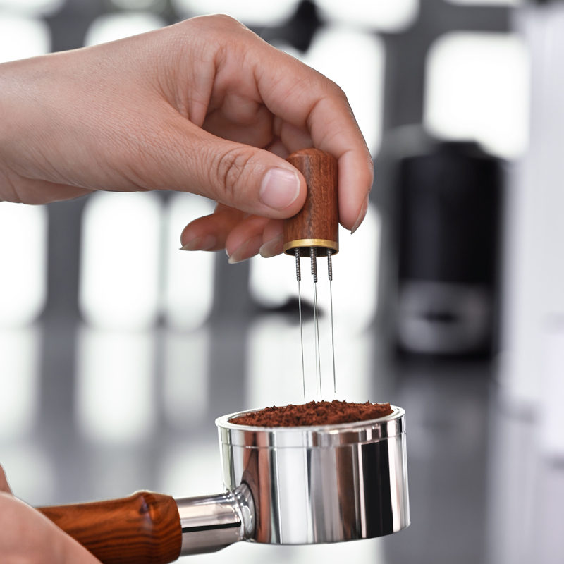 Coffee Distribution Tool - 6/8 바늘 스테인레스 스틸 커피 파우더