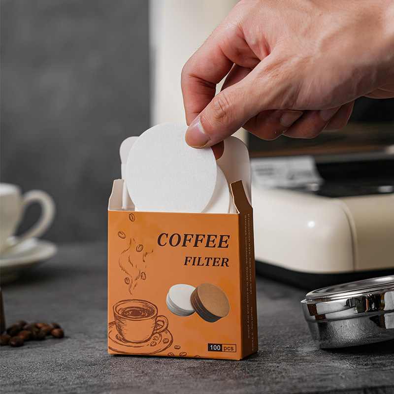 Coffee Equipment For Home - 100Pcs 라운드 커피 필터 종이 세트