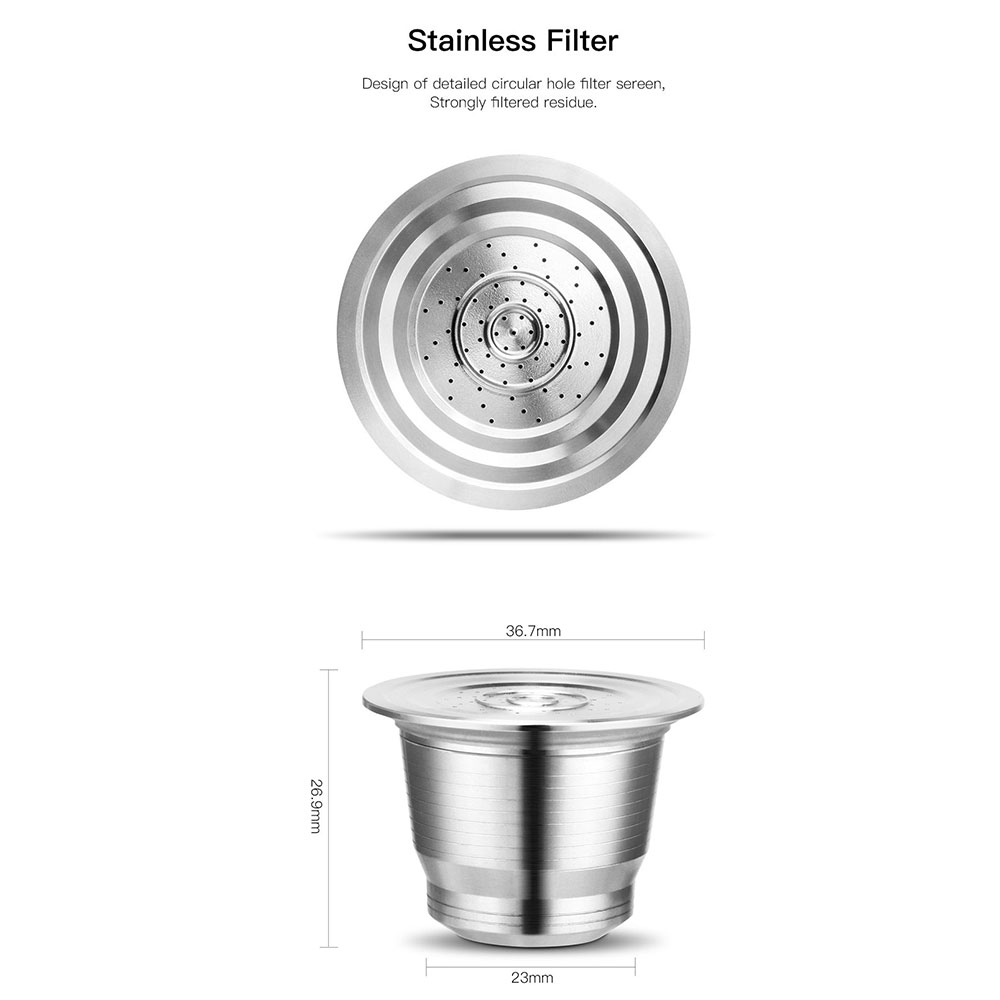 네스프레소 재사용 가능한 커피 캡슐 스테인레스 스틸 리 - Quality Coffee Equipment 리뷰 및 가격
