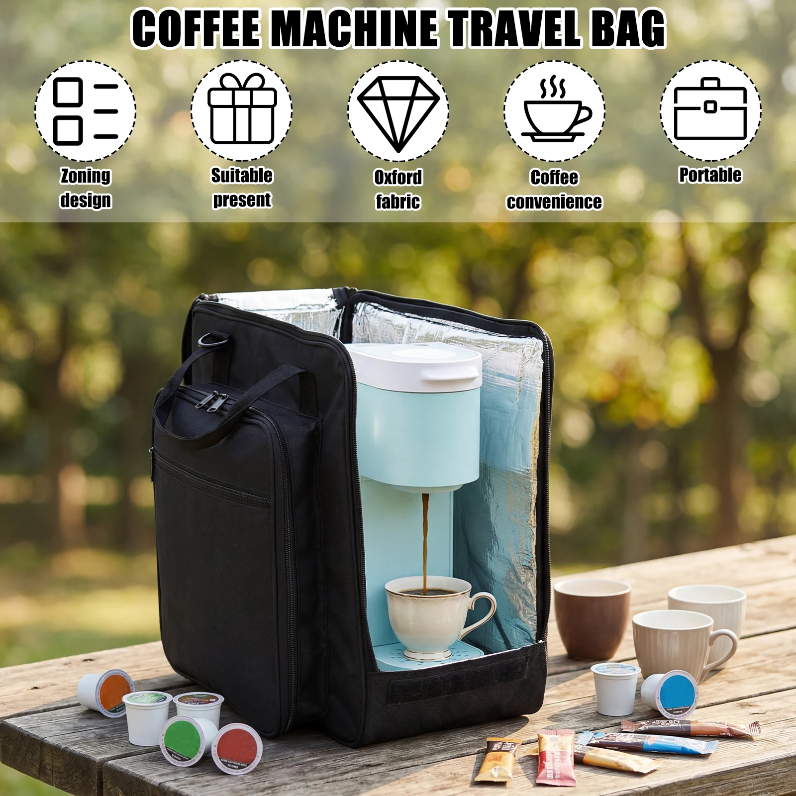 여행용 커피 메이커 휴대 가방 옥스포드 방수 커피 브루 - Coffee Equipment Bag 리뷰 및 가격