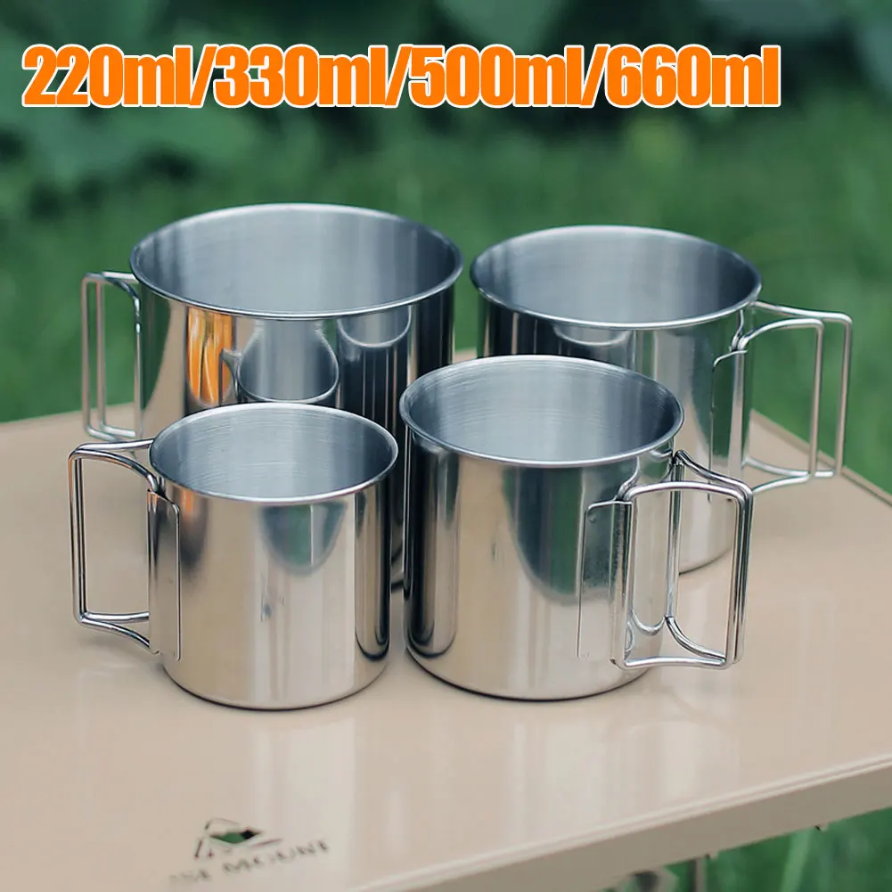 캠핑 머그 스테인레스 스틸 커피 컵 관광객 식기 피크닉 - Coffee Equipment China 리뷰 및 가격