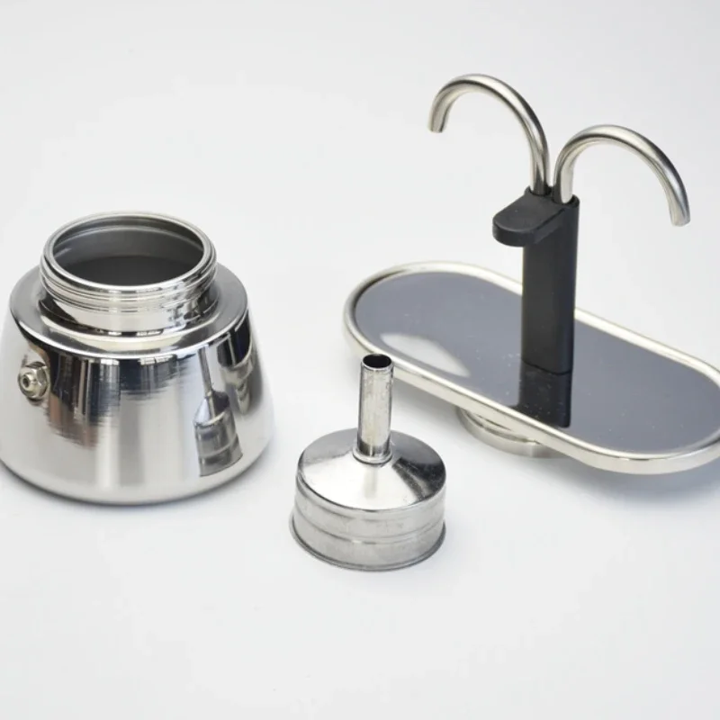 200ML 미니 모카 포트 더블 튜브 304 스테인레스 - Quality Coffee Equipment 리뷰 및 가격