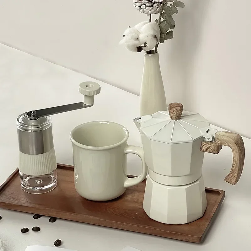 에스프레소 메이커 모카 포트 수동 콩 그라인더 세트 커 - Vintage Coffee Equipment 리뷰 및 가격