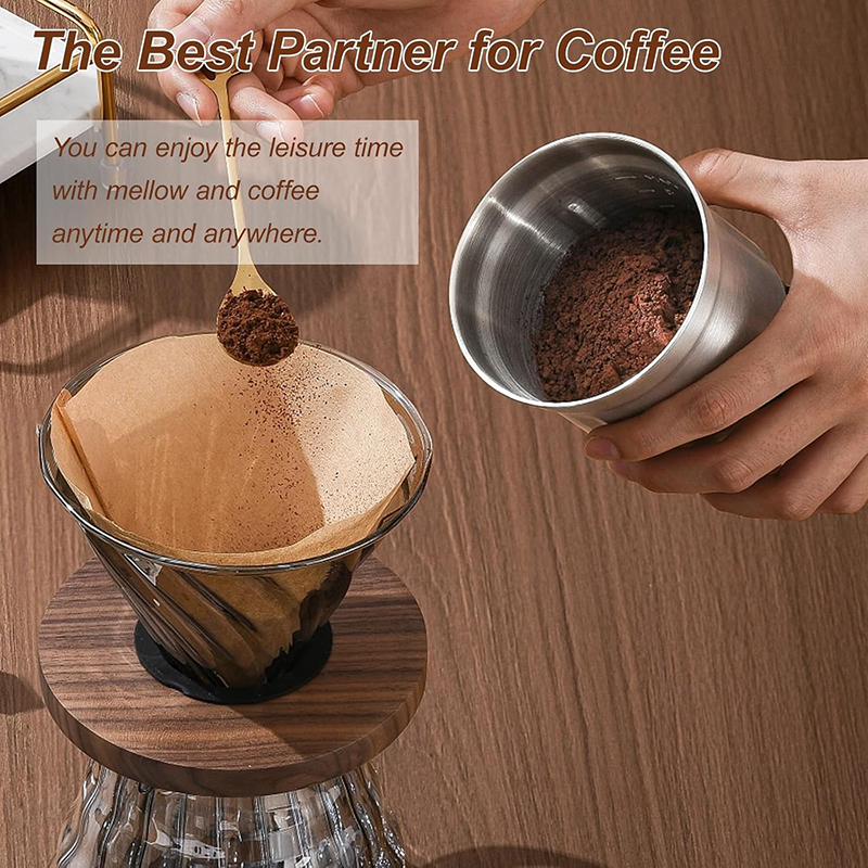 100Pcs 커피 필터 용지 (1-4 컵) 일회용 필터 - Coffee Equipment For Home 리뷰 및 가격