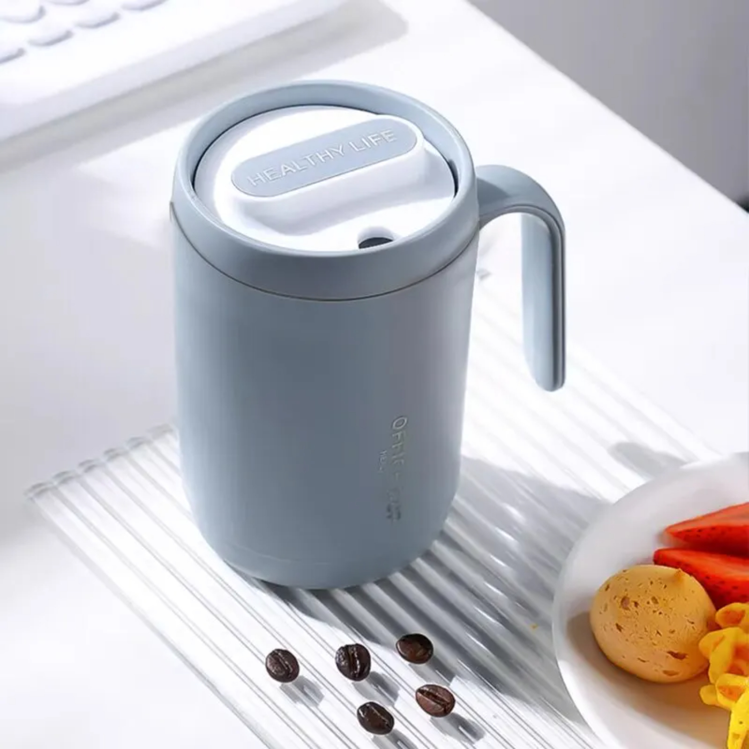 1pc 회색 크리 에이 티브 PP 라이너 마시는 컵 휴 - Coffee Equipment China 리뷰 및 가격