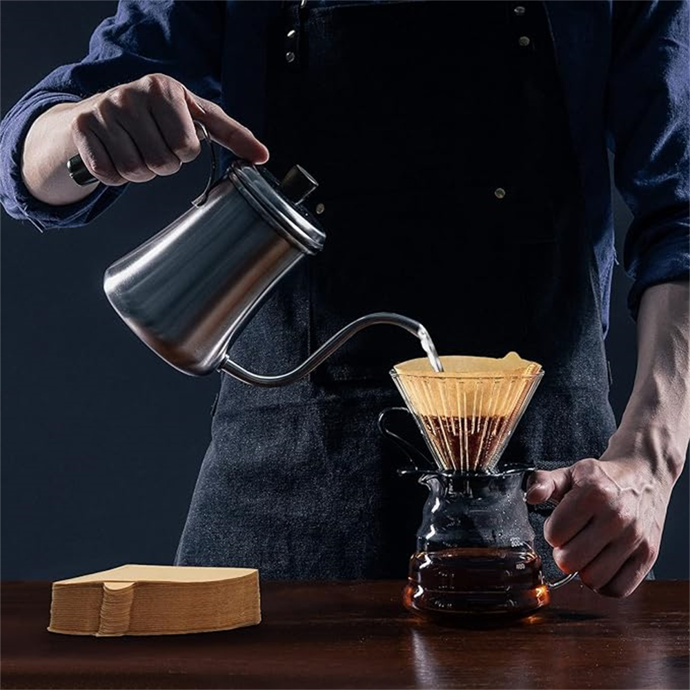 커피 필터 종이 V자형 목재 펄프 드립 종이 콘 커피  - Coffee Equipment Bag 리뷰 및 가격