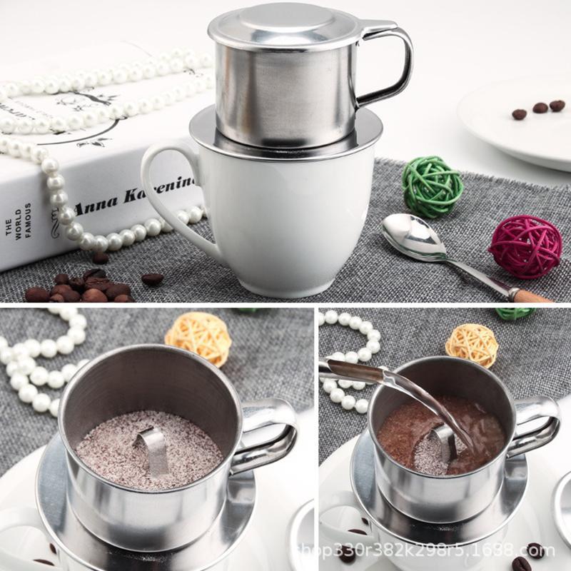 C 스테인레스 스틸 커피 필터 인퓨즈 컵 베트남식 커피 - Coffee Equipment For Home 리뷰 및 가격