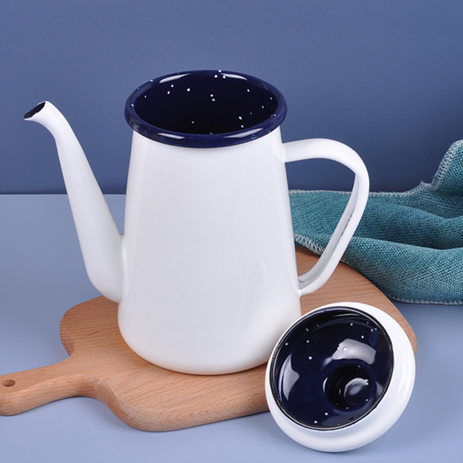 손잡이가 있는 빈티지 에나멜 커피 포트, 내구성 있는  - Vintage Coffee Equipment 리뷰 및 가격