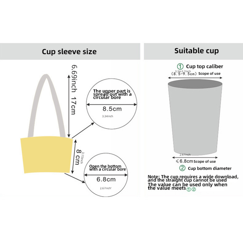 밀크티 컵 세트 휴대용 캔버스 플랫 컵 방열 보온 두꺼 - Coffee Equipment Bag 리뷰 및 가격