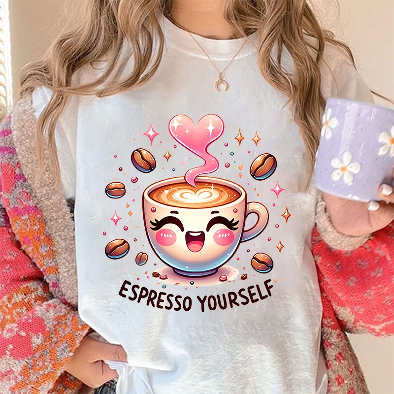 새로운 커피 귀여운 패턴 아이론온 DTF 열전사 스티커 - Coffee Equipment Bag 리뷰 및 가격