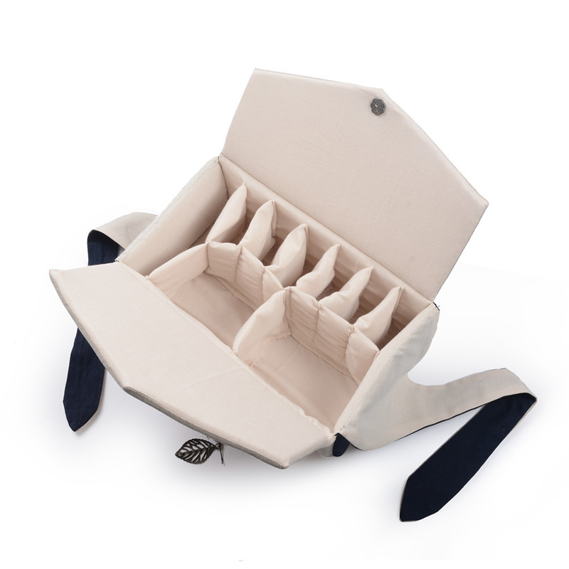 라운드 버튼 핸드백 두꺼운 보관 가방 접합 된 면화 및 - Coffee Equipment Bag 리뷰 및 가격