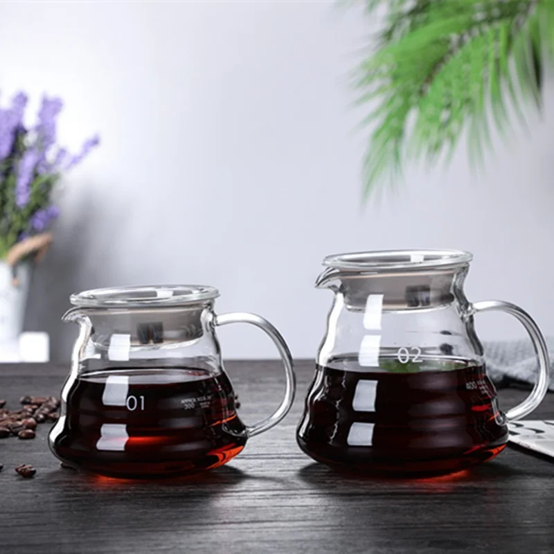 뚜껑이 있는 핸드 브루 커피 물병, 구름 모양 투명 유 - Coffee Equipment For Home 리뷰 및 가격