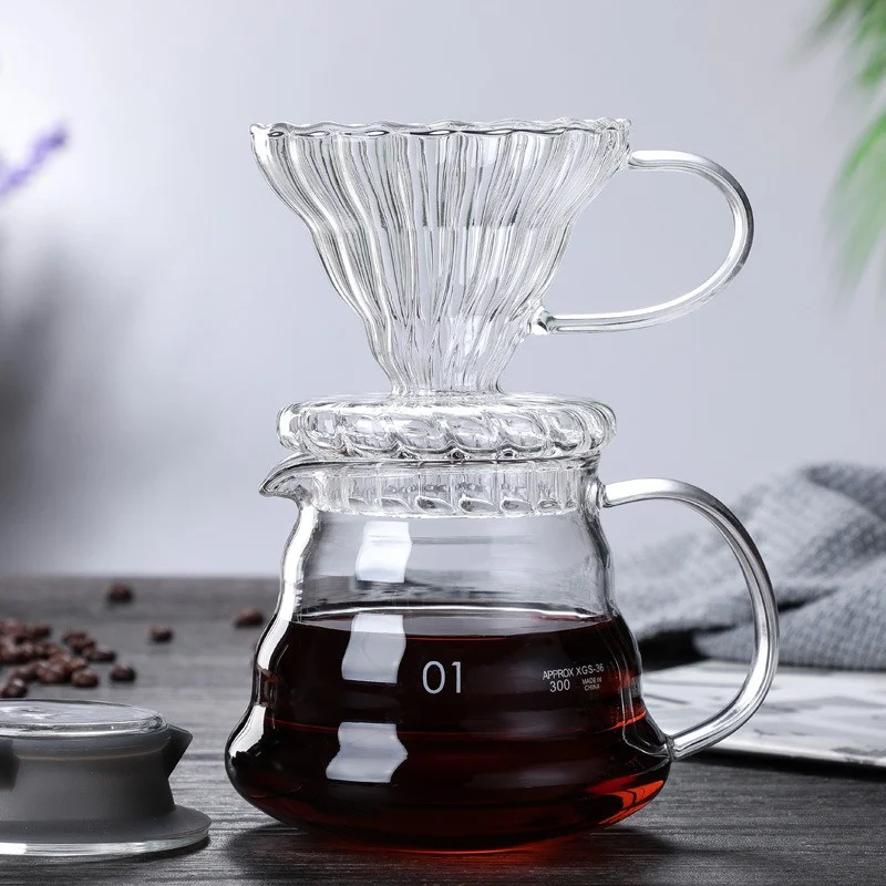 뚜껑이 있는 핸드 브루 커피 물병, 구름 모양 투명 유 - Coffee Equipment For Home 리뷰 및 가격