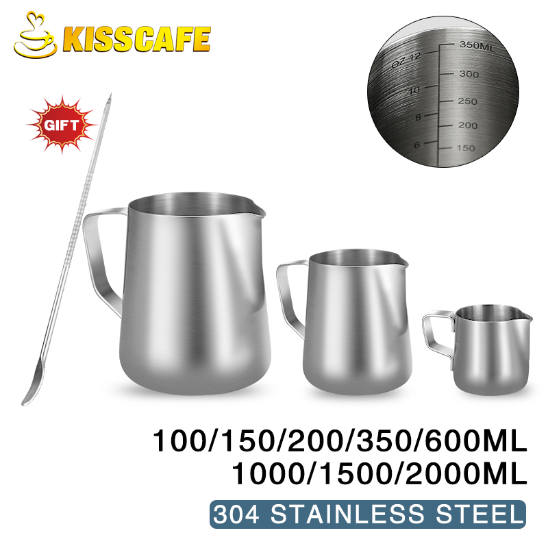 우유 Frother 주전자 스테인레스 스틸 용기 100 - Quality Coffee Equipment 리뷰 및 가격