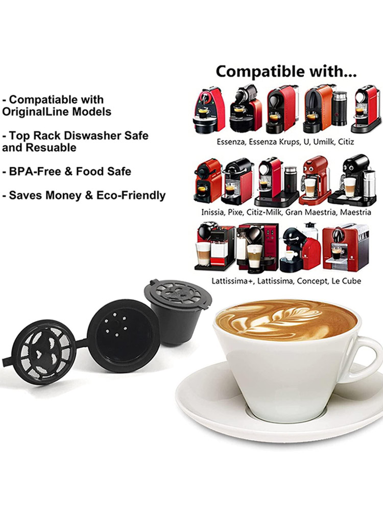 스테인레스 필터 메쉬가있는 네스프레소 머신 용 재사용  - Coffee Equipment For Home 리뷰 및 가격
