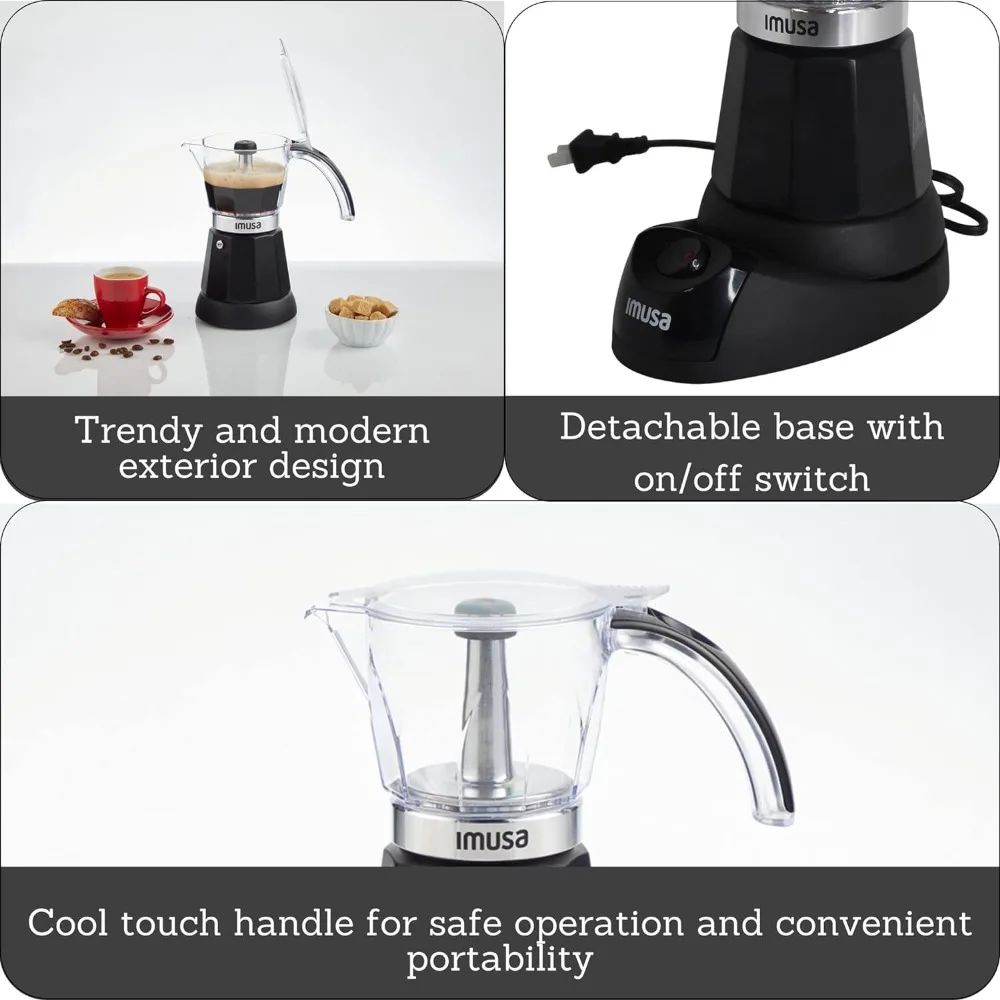%a Imusa 3-6 컵 전기 에스프레소 메이커(분리 - Quality Coffee Equipment 리뷰 및 가격