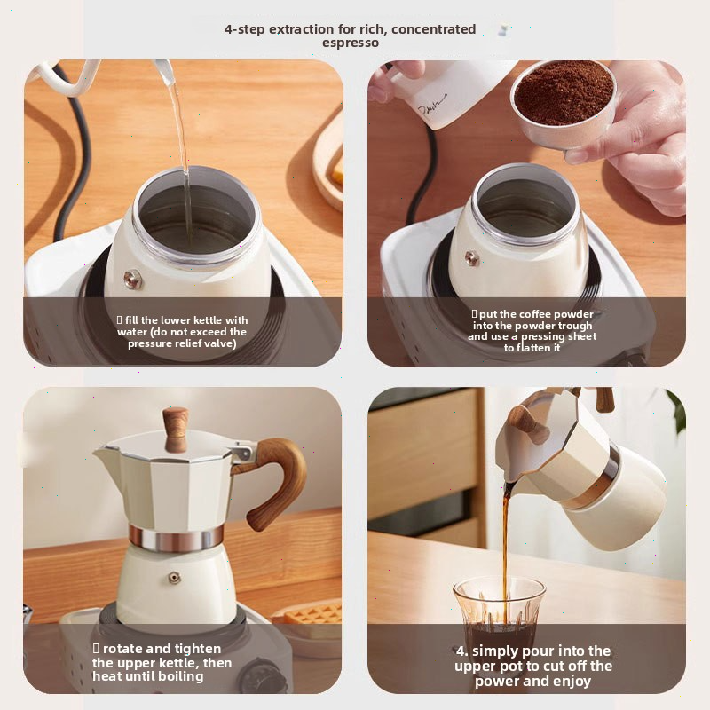 둥근 바닥 모카포트 싱글 밸브 소형 가정용 커피 메이커 - Quality Coffee Equipment 리뷰 및 가격